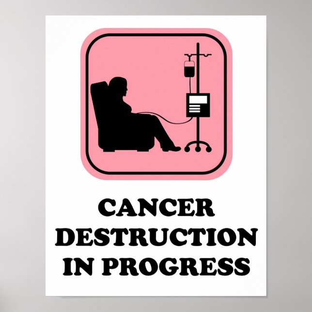 Cancer Destruction in progress Poster (Front)