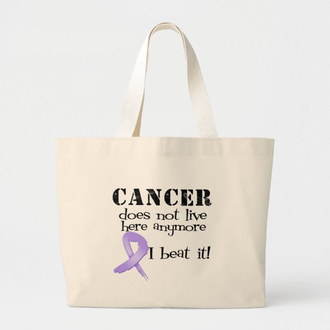 Cancer Does Not Live Here Anymore Large Tote Bag (Front)