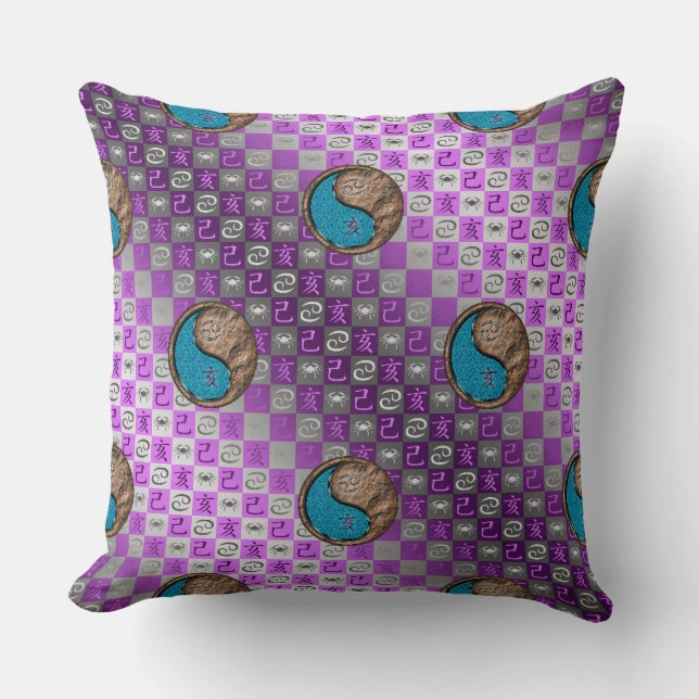 Cancer & Earth Boar Cushion (Front)