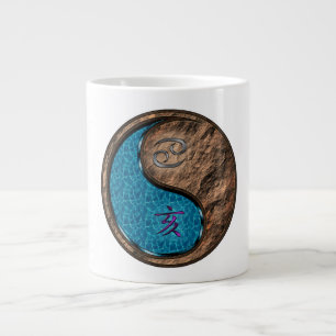 Cancer & Earth Boar Large Coffee Mug