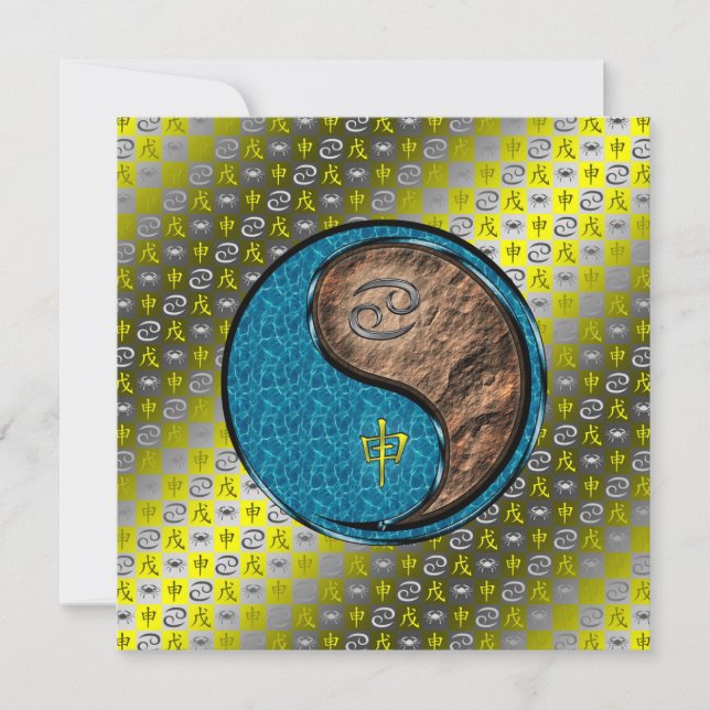 Cancer & Earth Monkey Card (Front)
