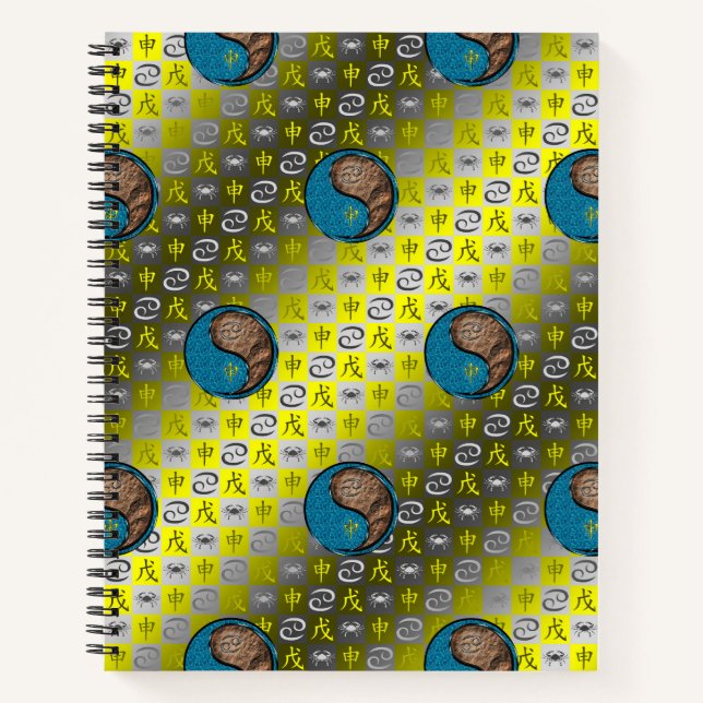 Cancer & Earth Monkey Notebook (Front)