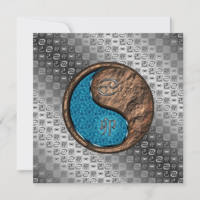 Cancer & Earth Rabbit Card (Front)