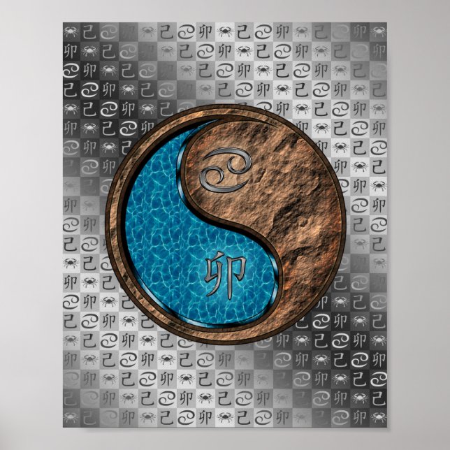 Cancer & Earth Rabbit Poster (Front)