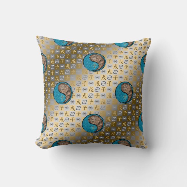 Cancer & Earth Rat Cushion (Front)