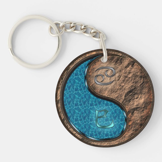 Cancer & Earth Snake Key Ring (Front)