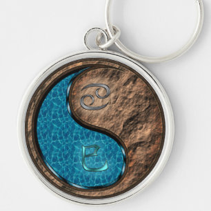 Cancer & Earth Snake Key Ring