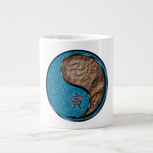 Cancer & Earth Tiger Large Coffee Mug