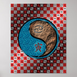 Cancer & Earth Tiger Poster