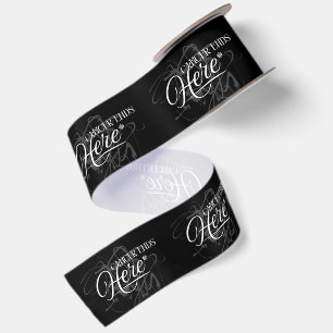 Cancer Ends Here Black And White Care Packages Satin Ribbon