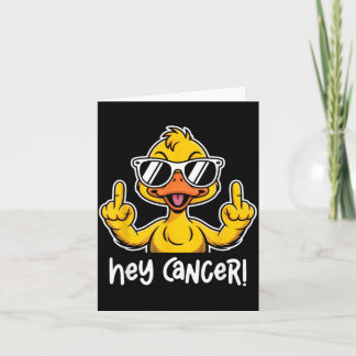 Cancer F U Sungles Duck Flipng The Bird F ck Card