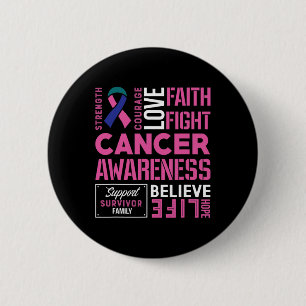 Cancer Fight Cancer Ribbon 11 6 Cm Round Badge
