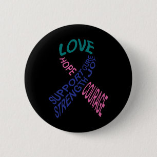 Cancer Fight Cancer Ribbon 13 6 Cm Round Badge