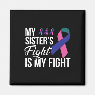 Cancer Fight Cancer Ribbon 19 Magnet