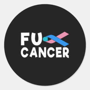 Cancer Fight Cancer Ribbon 21 Classic Round Sticker