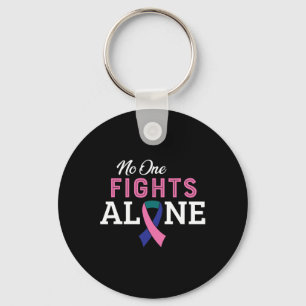 Cancer Fight Cancer Ribbon 25 Key Ring