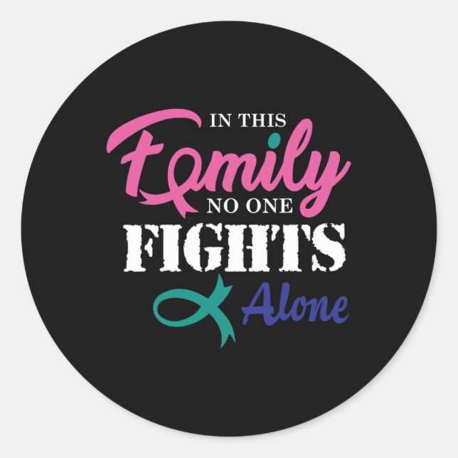 Cancer Fight Cancer Ribbon 3  Classic Round Sticker (Front)