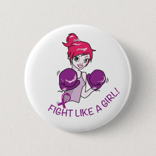 CANCER FIGHT-CAREGIVERS 6 CM ROUND BADGE