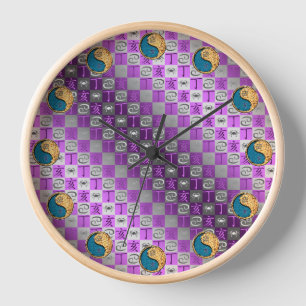 Cancer & Fire Boar Clock