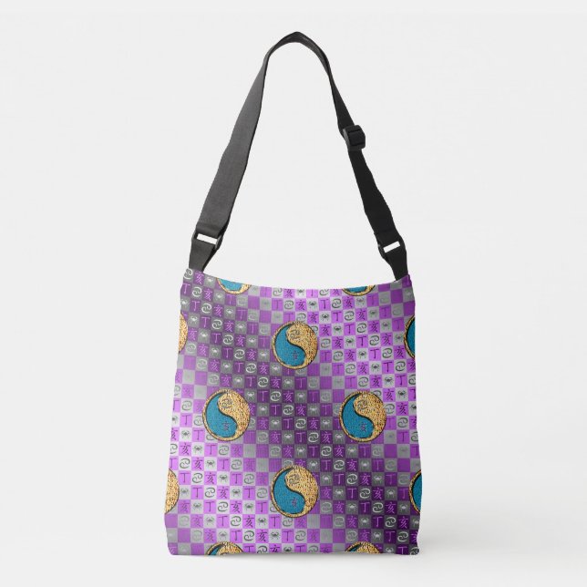 Cancer & Fire Boar Crossbody Bag (Front)