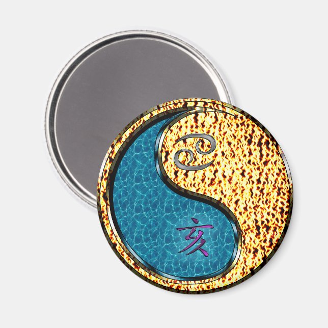 Cancer & Fire Boar Magnet (Front/Back)