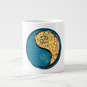 Cancer & Fire Dog Large Coffee Mug