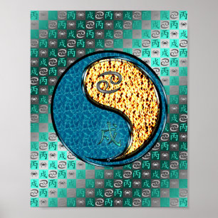 Cancer & Fire Dog Poster