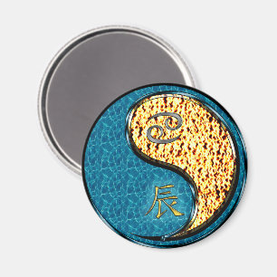 Cancer & Fire Dragon Magnet
