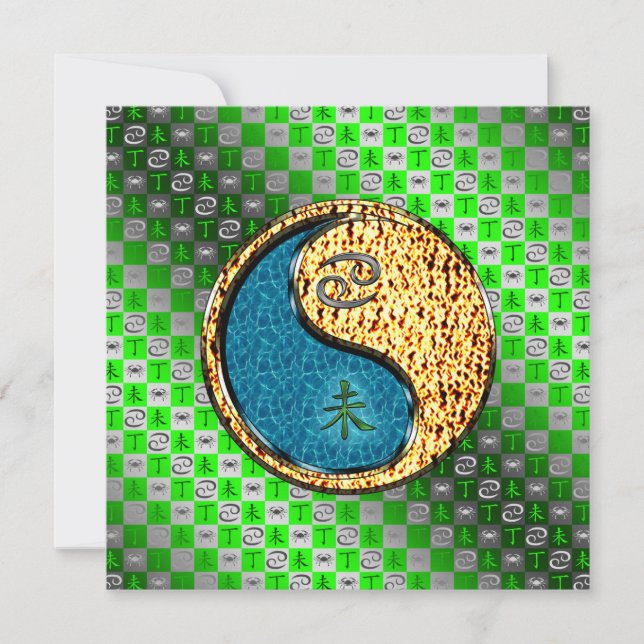 Cancer & Fire Goat Card (Front)