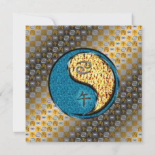 Cancer & Fire Horse Card