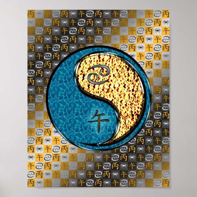 Cancer & Fire Horse Poster (Front)