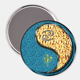 Cancer & Fire Monkey Magnet
