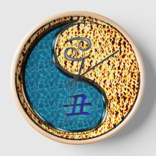 Cancer & Fire Ox Clock