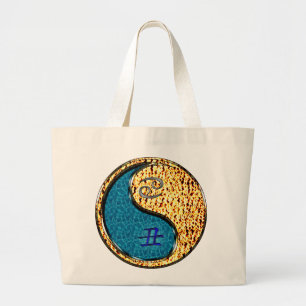 Cancer & Fire Ox Large Tote Bag