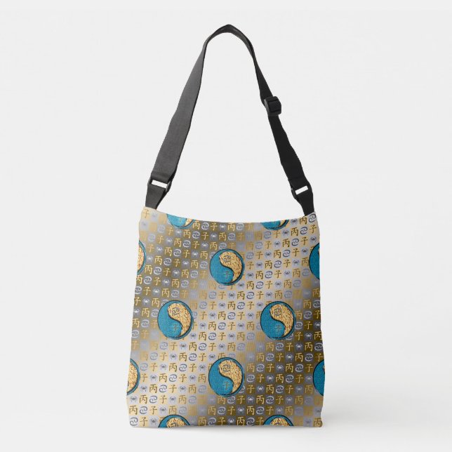 Cancer & Fire Rat Crossbody Bag (Front)