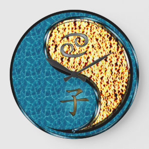 Cancer & Fire Rat Large Clock