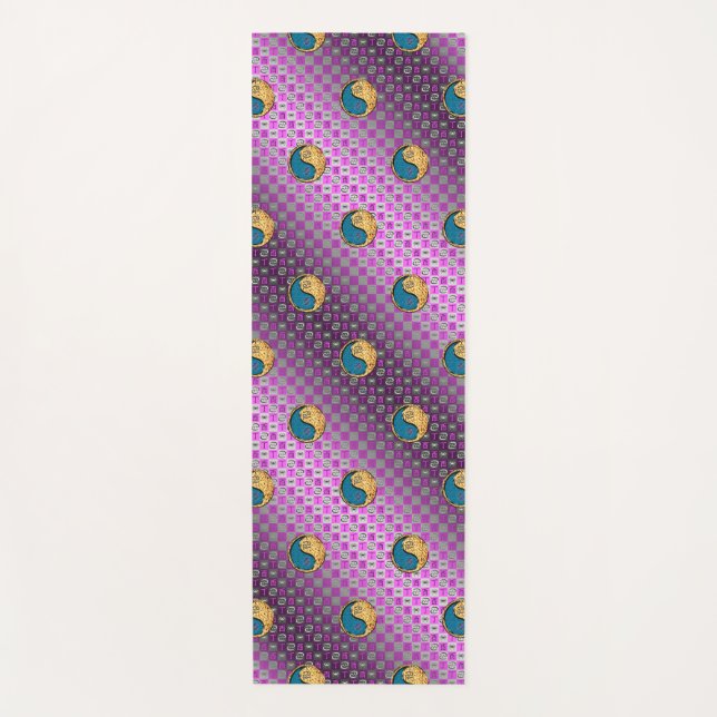 Cancer & Fire Rooster Yoga Mat (Front)