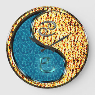 Cancer & Fire Snake Large Clock