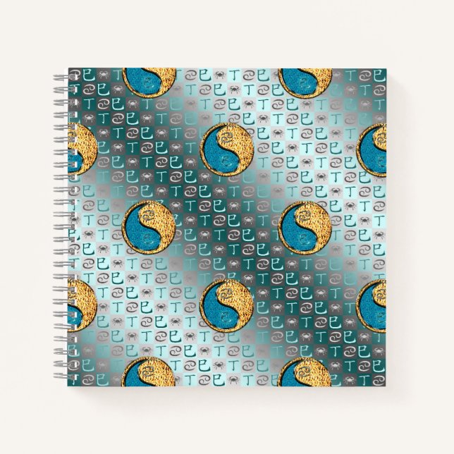 Cancer & Fire Snake Notebook (Front)