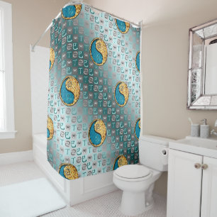 Cancer & Fire Snake Shower Curtain