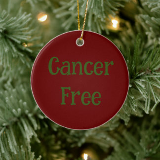 Cancer Free 2023 Ceramic Ornament
