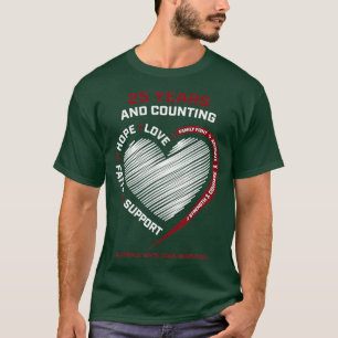 Cancer Free 25 Year Survivor Gift Multiple Myeloma T-Shirt