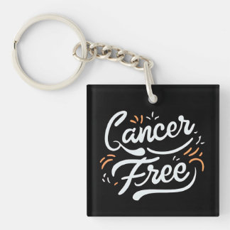 cancer free breast cancer awareness  key ring