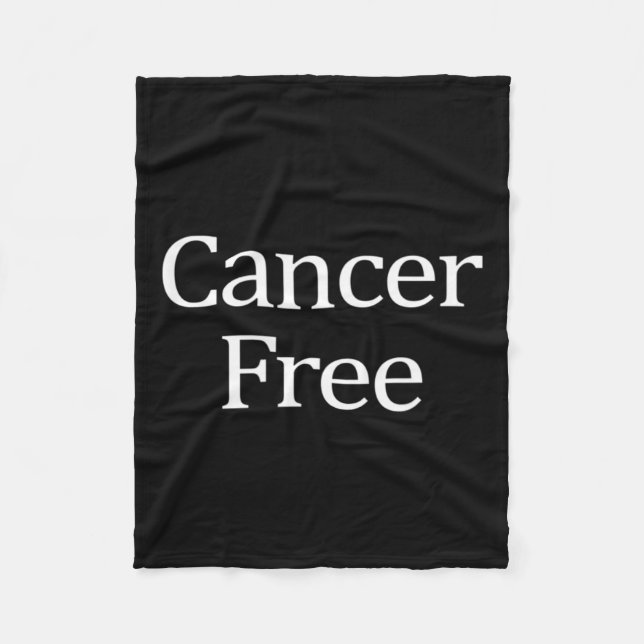 Cancer Free -  Fleece Blanket (Front)
