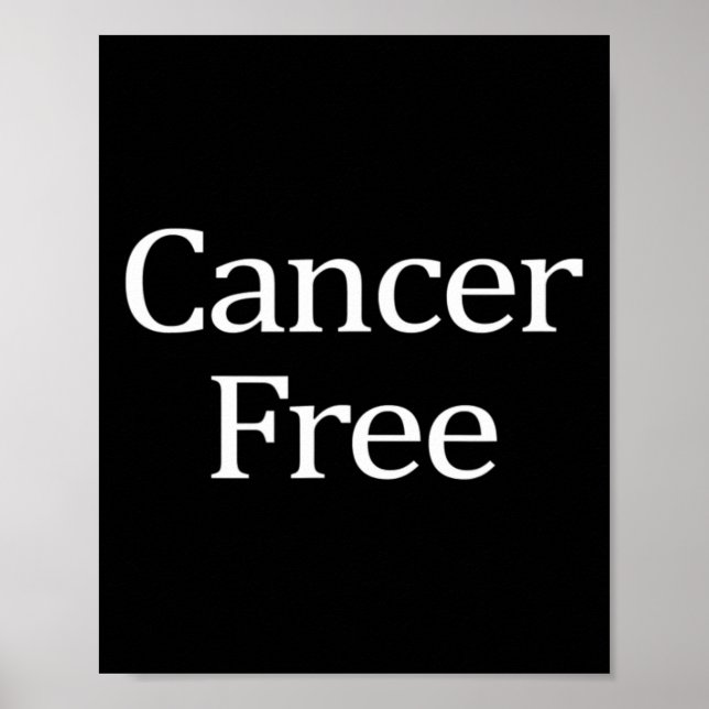 Cancer Free -  Poster (Front)