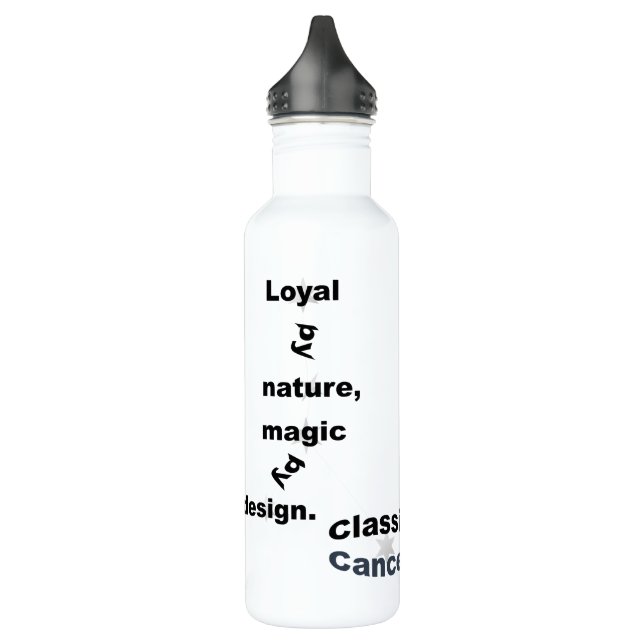 Cancer Fun & Inspiring Design for Daily Use & Gift 710 Ml Water Bottle (Left)