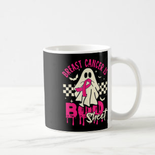 Cancer Ghost Halloween Breast Cancer Awareness Coffee Mug