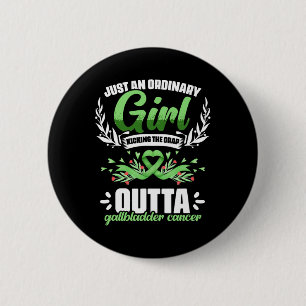 Cancer Girl Bile Duct Cancer Gallbladder Cancer 6 Cm Round Badge