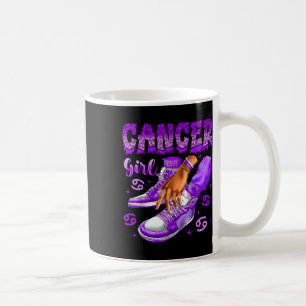 Cancer Girl Birthday Black Women Sneakers Zodiac S Coffee Mug