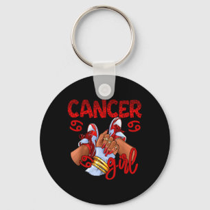 Cancer Girl Birthday Women Sneakers Zodiac Sign Key Ring